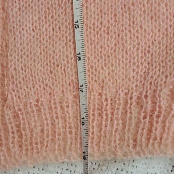 Vintage Handmade 1960's Stunning Wool & Angora Lt. Pink Lined 2 pc. Skirt Set - Picture 15 of 16